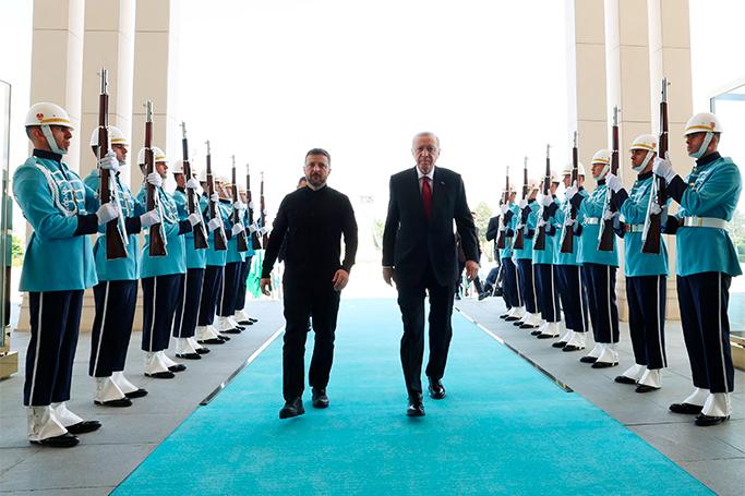 Zelenski-Ərdoğan görüşü başlayıb