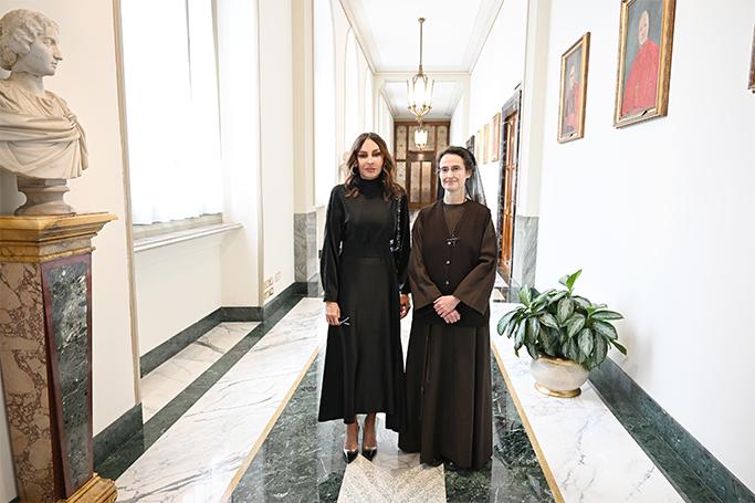 Mehriban Əliyeva Raffaella Petrini ilə görüşüb